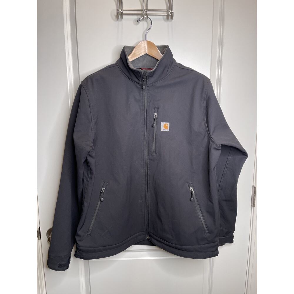 Carhartt Men's Crowley Softshell Jacket in black Rain Defender XL